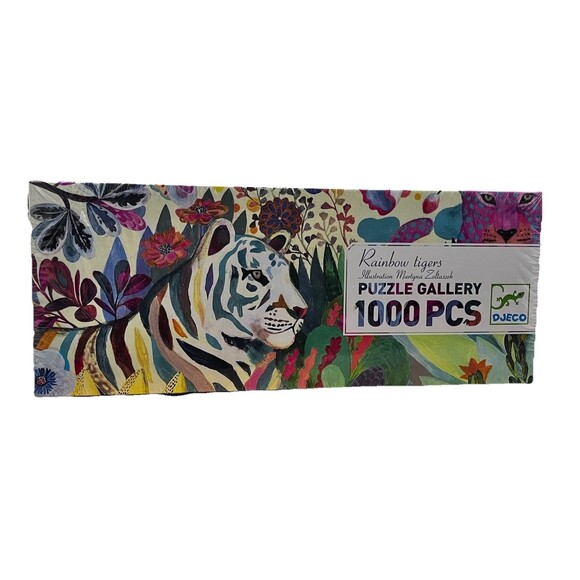 Djeco Rainbow Rigers 1000 Piece Puzzle Gallery New Sealed Colorful Art Jigsaw - Picture 1 of 5